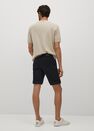 Mango - Open Grey Black Denim Bermuda Shorts, Men Mango - Open Grey Black Denim Bermuda Shorts, Men