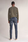 Salsa Jeans - Grey Andy slim jeans with wear on back pocket Salsa Jeans - Grey Andy slim jeans with wear on back pocket