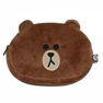 BLUEPRINT COLLECTIONS - Line Friends Plush Pencil Case Brown BLUEPRINT COLLECTIONS - Line Friends Plush Pencil Case Brown