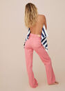 Mango - bright pink Wide leg high waist jeans, Women Mango - bright pink Wide leg high waist jeans, Women
