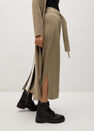 Mango - light beige Knitted skirt with belt Mango - light beige Knitted skirt with belt