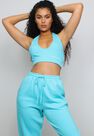 Missguided - Bright Blue Missguided Halterneck Crop Top Missguided - Bright Blue Missguided Halterneck Crop Top