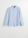 Reserved - Blue Structured Cotton Shirt, Men Reserved - Blue Structured Cotton Shirt, Men