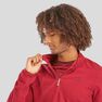 QUECHUA - Large Men's Mountain Walking Fleece MH500, Bordeaux QUECHUA - Large Men's Mountain Walking Fleece MH500, Bordeaux