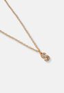 Missguided - Gold Look Pave S Initial Pendant Necklace Missguided - Gold Look Pave S Initial Pendant Necklace