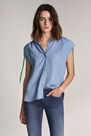 Salsa Jeans - Blue Tunic shirt with drawstring Salsa Jeans - Blue Tunic shirt with drawstring