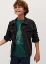 Mango - medium green Printed organic cotton sweatshirt Mango - medium green Printed organic cotton sweatshirt