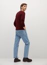 Mango - red Structured cotton sweater Mango - red Structured cotton sweater