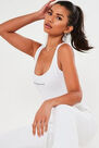 Missguided - White Scoop Neck Bodysuit With Slogan Missguided - White Scoop Neck Bodysuit With Slogan