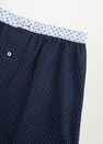 Mango - navy Polka-dot cotton boxer Mango - navy Polka-dot cotton boxer