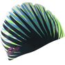 NABAIJI - Unique Size Silicone Print Swim Cap - Mozi, Black NABAIJI - Unique Size Silicone Print Swim Cap - Mozi, Black