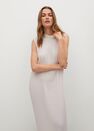Mango - natural white Pleated midi dress Mango - natural white Pleated midi dress