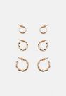 Missguided - Gold Gold Look Twist Hoop Earrings 3 Pack Missguided - Gold Gold Look Twist Hoop Earrings 3 Pack