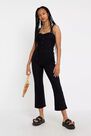 Urban Outfitters - Black UO Betty Button-Through Jumpsuit Urban Outfitters - Black UO Betty Button-Through Jumpsuit