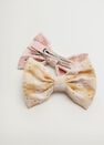 Mango - Light Beige 2 Pack Bow Hairclip, Kids Girl Mango - Light Beige 2 Pack Bow Hairclip, Kids Girl