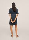 Mango - black Contrast seam dress, Women Mango - black Contrast seam dress, Women