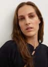 Mango - black Knitted dress with openings Mango - black Knitted dress with openings
