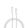 RAVPOWER - RAVPower Nylon Braided Type-C to Lightning Cable 0.3m White RAVPOWER - RAVPower Nylon Braided Type-C to Lightning Cable 0.3m White