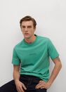 Mango - medium blue Message organic cotton t-shirt Mango - medium blue Message organic cotton t-shirt