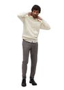 Mango - brown Check wool-blend trousers Mango - brown Check wool-blend trousers