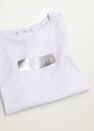 Mango - White Logo Print Cotton T-Shirt, Women Mango - White Logo Print Cotton T-Shirt, Women