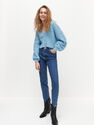 Reserved - Cropped cardigan with V neck - Blue Reserved - Cropped cardigan with V neck - Blue