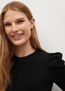 Mango - black Ribbed crop T-shirt Mango - black Ribbed crop T-shirt