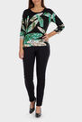 Punt Roma - Leaf printed sweater Punt Roma - Leaf printed sweater