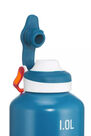 QUECHUA - 500 aluminium 1 l hiking water bottle with quick opening top - blue, Unique Size QUECHUA - 500 aluminium 1 l hiking water bottle with quick opening top - blue, Unique Size