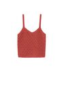 Mango - red Knitted cropped top, Women Mango - red Knitted cropped top, Women