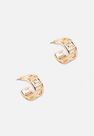 Missguided - Gold Gold Look Scroll Mini Hoop Earrings Missguided - Gold Gold Look Scroll Mini Hoop Earrings