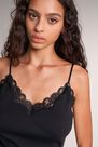 Salsa Jeans - Black Top with lace and adjustable straps Salsa Jeans - Black Top with lace and adjustable straps