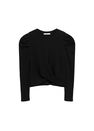 Mango - black Ribbed crop T-shirt Mango - black Ribbed crop T-shirt