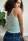 Urban Outfitters - Lt Green UO Ribbed Knit Floral Vest Urban Outfitters - Lt Green UO Ribbed Knit Floral Vest