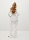 Mango - light beige Crepe suit jacket with belt Mango - light beige Crepe suit jacket with belt