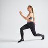 DOMYOS - W26 L30 100 Women's Fitness Cardio Training Leggings - Black, Black DOMYOS - W26 L30 100 Women's Fitness Cardio Training Leggings - Black, Black