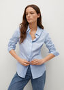 Mango - lt-pastel blue Essential cotton-blend shirt Mango - lt-pastel blue Essential cotton-blend shirt
