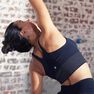 DOMYOS - Extra Large Seamless Long Dynamic Yoga Sports Bra, Dark Petrol Blue DOMYOS - Extra Large Seamless Long Dynamic Yoga Sports Bra, Dark Petrol Blue