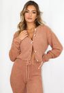 Missguided - Brown Mocha Co Ord Soft Touch Cropped Cardigan Missguided - Brown Mocha Co Ord Soft Touch Cropped Cardigan