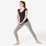NYAMBA - W26 L30 Fit+ 500 Women's Slim-Fit Stretching Leggings AOP, Grey NYAMBA - W26 L30 Fit+ 500 Women's Slim-Fit Stretching Leggings AOP, Grey