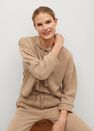 Mango - Medium Grey Flecked Oversize Sweatshirt Mango - Medium Grey Flecked Oversize Sweatshirt