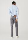 Mango - grey Slim fit microstructure suit trousers Mango - grey Slim fit microstructure suit trousers