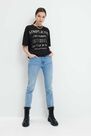 Mohito - T-Shirt With A Shiny Print - Black Mohito - T-Shirt With A Shiny Print - Black
