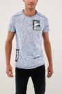 Salsa Jeans - Grey Textured Crew Neck T-Shirt Salsa Jeans - Grey Textured Crew Neck T-Shirt