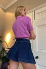 Urban Outfitters - Pink iets frans... Cropped Pique Polo Shirt, Women Urban Outfitters - Pink iets frans... Cropped Pique Polo Shirt, Women