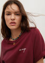 Mango - dark red 100% recycled cotton t-shirt, Women Mango - dark red 100% recycled cotton t-shirt, Women