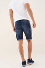 Salsa Jeans - Blue Loose Denim Shorts With Side Strip Salsa Jeans - Blue Loose Denim Shorts With Side Strip