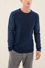 Salsa Jeans - Blue Regular Fit Sweater With Texture Salsa Jeans - Blue Regular Fit Sweater With Texture