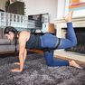 DOMYOS - Unique Size Strength Training Resistance Band Glute Band - Hard, Carbon Grey DOMYOS - Unique Size Strength Training Resistance Band Glute Band - Hard, Carbon Grey