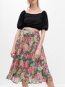 Reserved - Floral pleated skirt Reserved - Floral pleated skirt